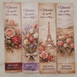 10db-os nőnapi mágneses könyvjelző - Meska.hu
