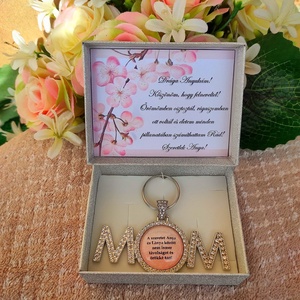 Ajándék kulcstartó anyának anya lánya / fia, Esküvő, Emlék & Ajándék, Szülőköszöntő ajándék, Ékszerkészítés, MESKA