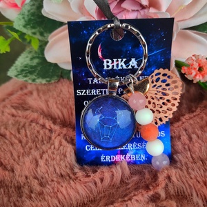 Bika horoszkópos kulcstartó - Meska.hu