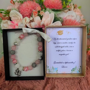 Diplomaosztó lóhere karkötő, Ékszer, Karkötő, Charm karkötő, Ékszerkészítés, MESKA