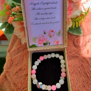 Jade rose gold pedagógusnak karkötő  - ékszer - karkötő - ásványkarkötő - Meska.hu
