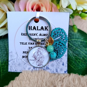 Horoszkópos Halak kulcstartó  - Meska.hu