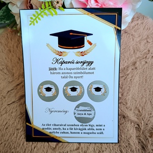 Diplomaosztó ajándék kaparós sorsjegy, Otthon & Életmód, Papír, írószer, Ajándékozás kellékei, Ajándék sorsjegy, Mindenmás, MESKA