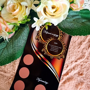 Tanúfelkérő ajándék kaparós sorsjegy fekete rose - esküvő - meghívó & kártya - tanú felkérő - Meska.hu