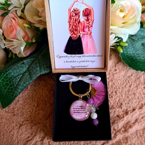 Ajándék barátnőnek barátság kulcstartó lila, Táska & Tok, Kulcstartó & Táskadísz, Kulcstartó, Ékszerkészítés, MESKA