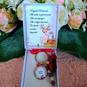 Ajándék pedagógusnak, dadus egyedi kulcstartó katicabogaras, Táska & Tok, Kulcstartó & Táskadísz, Kulcstartó, Ékszerkészítés, MESKA