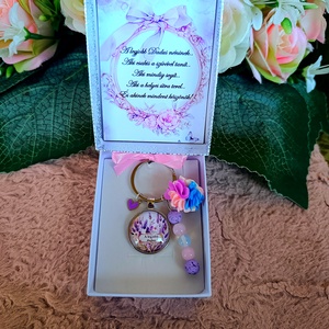 Ajándék pedagógusnak, osztályfőnök egyedi kulcstartó piros, Táska & Tok, Kulcstartó & Táskadísz, Kulcstartó, Ékszerkészítés, MESKA