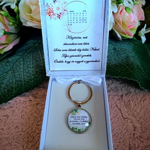Ajándék örömanyának esküvői szülőköszöntő kulcstartó, Esküvő, Emlék & Ajándék, Szülőköszöntő ajándék, Ékszerkészítés, MESKA