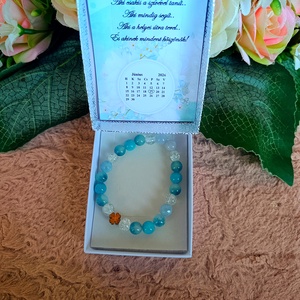 Ajándék szerencse karkötő ballagásra pedagógusnak, Ékszer, Karkötő, Ásványkarkötő, Ékszerkészítés, MESKA