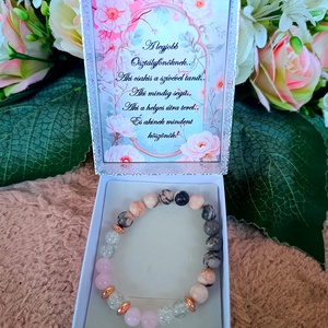 Ajándék szerencse karkötő ballagásra pedagógusnak, Ékszer, Karkötő, Ásványkarkötő, Ékszerkészítés, MESKA
