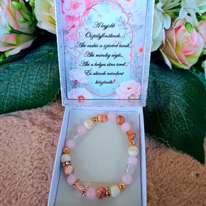 Ajándék szerencse karkötő ballagásra pedagógusnak, Ékszer, Karkötő, Ásványkarkötő, Ékszerkészítés, MESKA