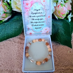 Ajándék szerencse karkötő ballagásra pedagógusnak, Ékszer, Karkötő, Ásványkarkötő, Ékszerkészítés, MESKA