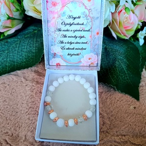 Ajándék energia védelem karkötő ballagásra pedagógusnak - Meska.hu