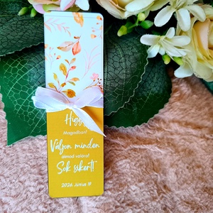 Ajándék egyedi feliratos könyvjelző motivációs, Könyv & Zene, Könyvjelző, Fotó, grafika, rajz, illusztráció, MESKA