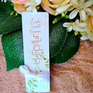 Ajándék egyedi feliratos könyvjelző egyedi neves, Könyv & Zene, Könyvjelző, Fotó, grafika, rajz, illusztráció, MESKA
