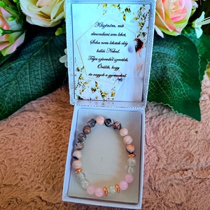 Ajándék örömanya szeretet karkötő esküvőre szülőköszöntő, Esküvő, Emlék & Ajándék, Szülőköszöntő ajándék, Ékszerkészítés, MESKA