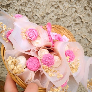 Nőnapi ajándék szójaviasz csokor 3darabos - Meska.hu