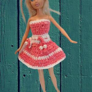 Horgolt ruha Barbie babára (103). Új., Játék & Sport, Baba & babaház, Barbie ruhák, Horgolás, MESKA