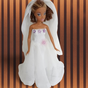 Mennyasszonyi ruha 2. Barbie vagy Barbie típusú babára - Meska.hu