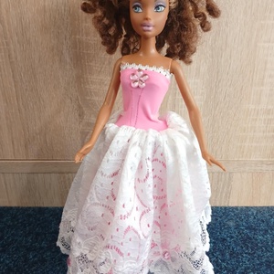 Csodaszép Barbie csipkés báli ruha. , Játék & Sport, Baba & babaház, Barbie ruhák, Varrás, MESKA
