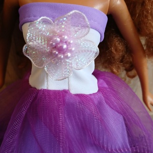 Lila báli ruha Barbie babára. ÚJ.  - játék & sport - baba & babaház - babaruha, babakellék - Meska.hu