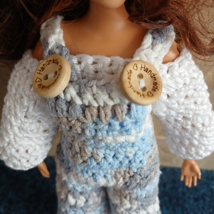 Barbie babára horgolt színátmenetes kétrészes.  - játék & sport - baba & babaház - barbie ruhák - Meska.hu