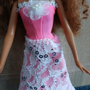 Csodaszép Barbie csipkés báli ruha.  - Meska.hu