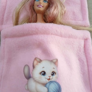 Barbie vagy Barbie méretű babáknak ágyneműszett. Párna és takaró. - játék & sport - baba & babaház - barbie ruhák - Meska.hu