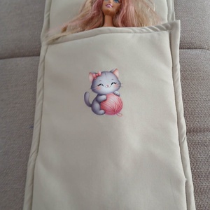 Barbie vagy Barbie méretű babáknak ágyneműszett. Párna és takaró. - játék & sport - baba & babaház - barbie ruhák - Meska.hu