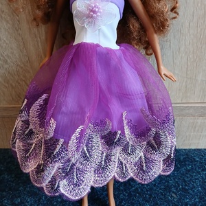 Barbie babára gyönyörű lila alkalmi ruha. Új.  - játék & sport - baba & babaház - barbie ruhák - Meska.hu