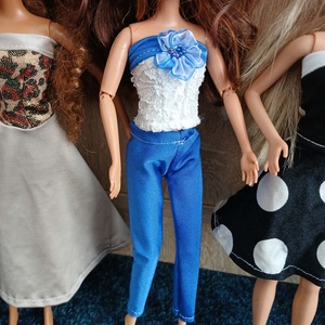 5 darabos kézműves Barbie ruha csomag � Egyedi, kézzel készített babaruha szett (3.) - játék & sport - baba & babaház - barbie ruhák - Meska.hu