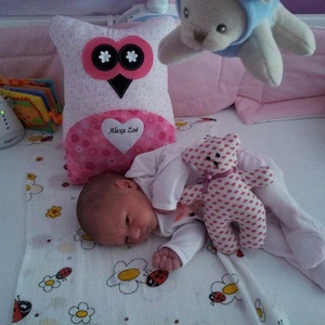 Baglyos levendulás álompárna - Meska.hu