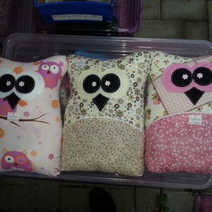 Baglyos levendulás álompárna -  - Meska.hu