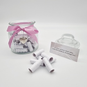 Szívből Jövő Pozitív Gondolatok - otthon & életmód - dekoráció - asztal és polc dekoráció - díszüveg - Meska.hu