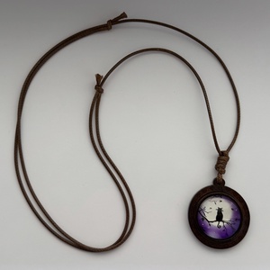 Cicás nyaklánc fa medállal - ékszer - nyaklánc - medálos nyaklánc - Meska.hu
