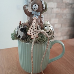 Karácsonyi bögre dísz  - Meska.hu