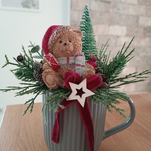 Karácsonyi asztali dísz - Meska.hu