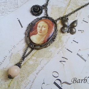 Milady - antik bronz nyaklánc, Ékszer, Nyaklánc, Cameo nyaklánc, Ékszerkészítés, MESKA