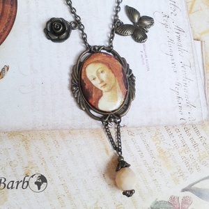 Milady - antik bronz nyaklánc - ékszer - nyaklánc - cameo nyaklánc - Meska.hu