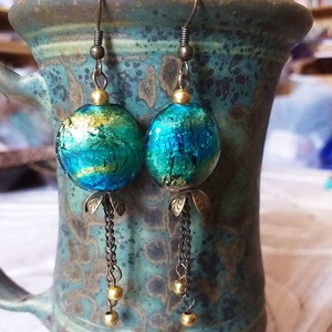 Rialto - lámpagyöngyös fülbevaló - ékszer - fülbevaló - lógó fülbevaló - Meska.hu