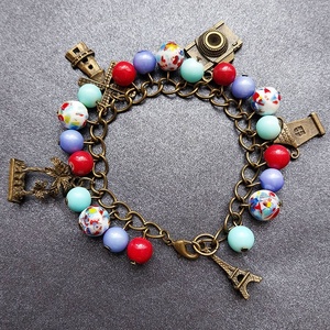 Világjáró - bronz karkötő - ékszer - karkötő - charm karkötő - Meska.hu