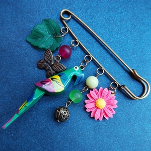 Trópusi Paradicsom - kitűző - ékszer - kitűző és bross - kitűző - Meska.hu