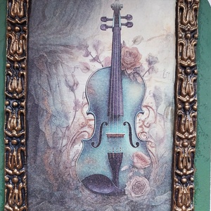 Hegedűszó - fali dísz polc - otthon & életmód - dekoráció - fali és függő dekoráció - falra akasztható dekor - Meska.hu