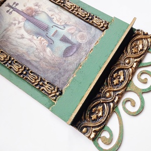 Hegedűszó - fali dísz polc - otthon & életmód - dekoráció - fali és függő dekoráció - falra akasztható dekor - Meska.hu