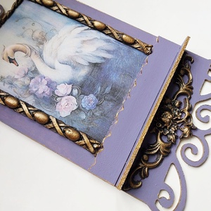 Hattyúdal - fali dísz polc - otthon & életmód - dekoráció - fali és függő dekoráció - falra akasztható dekor - Meska.hu