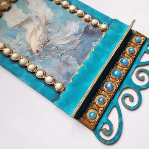 Fehérarany - fali dísz polc - otthon & életmód - dekoráció - fali és függő dekoráció - falra akasztható dekor - Meska.hu