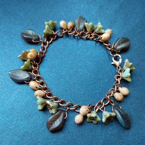 Őszi Koszorú - antik réz karkötő - ékszer - karkötő - charm karkötő - Meska.hu