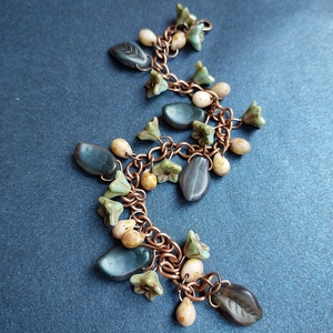 Őszi Koszorú - antik réz karkötő - ékszer - karkötő - charm karkötő - Meska.hu