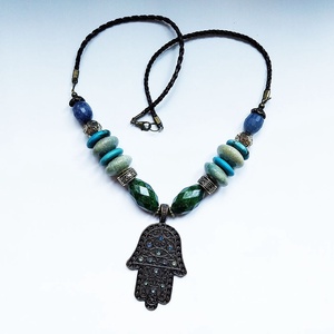 Védelmező - ásványköves nyaklánc, Ékszer, Nyaklánc, Gyöngyös nyaklánc, Ékszerkészítés, MESKA