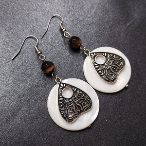 Boszorkányok Órája - ásványgyöngyös fülbevaló - ékszer - fülbevaló - lógó fülbevaló - Meska.hu